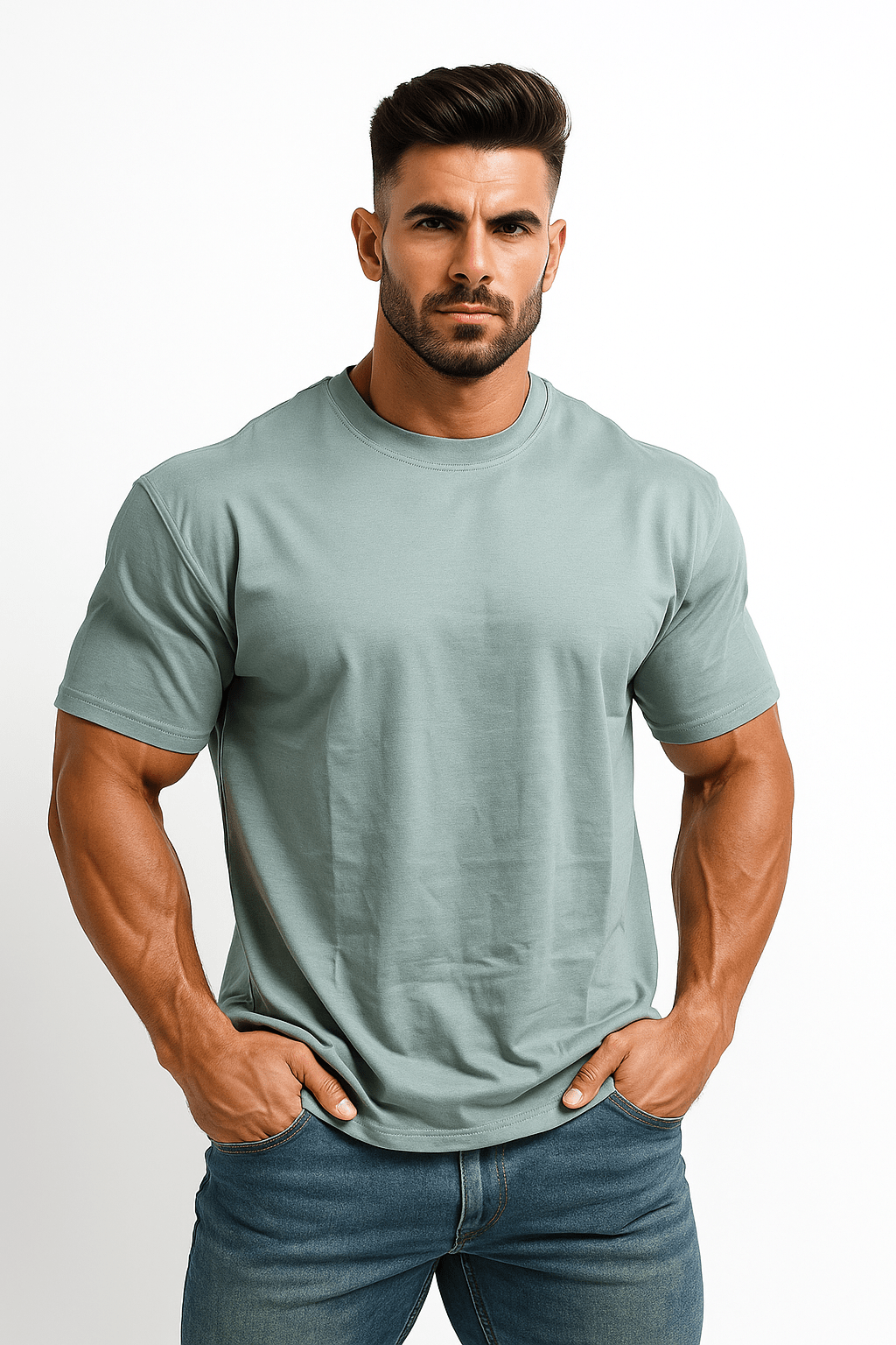 Premium Oversized T-shirt Green - ZONERO