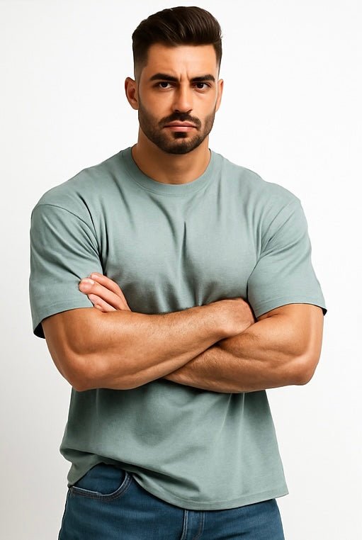 Premium Oversized T-shirt Green - ZONERO