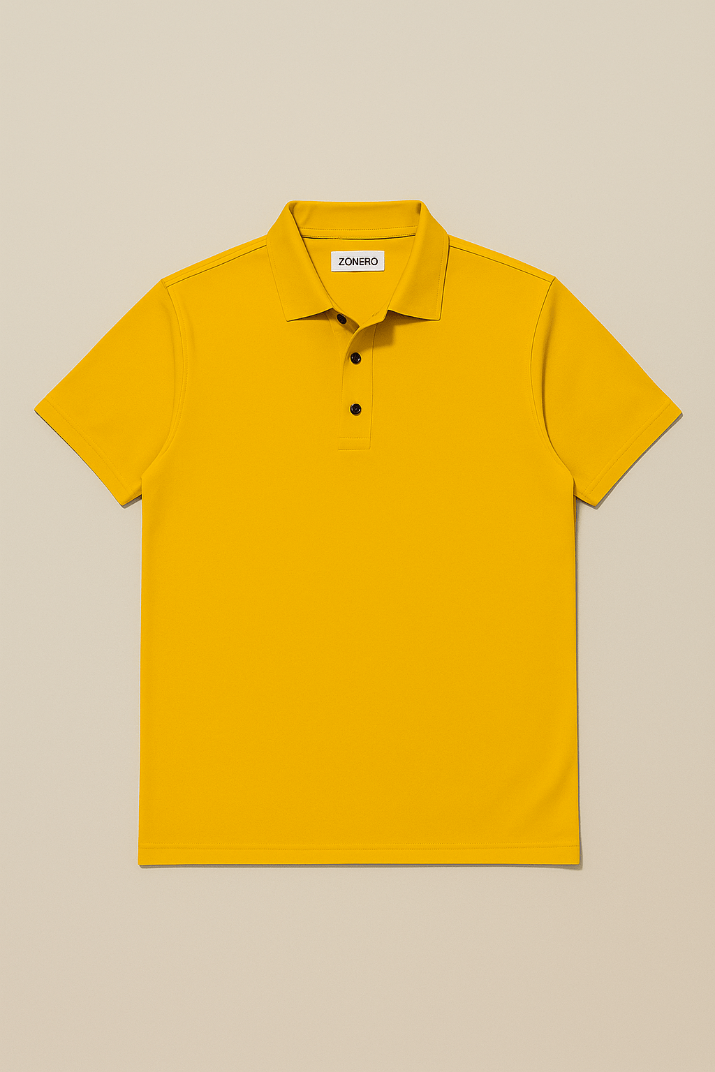 Premium Yellow Polo T-Shirt โ Classic Fit, Soft Cotton, Luxury Finish - ZONERO