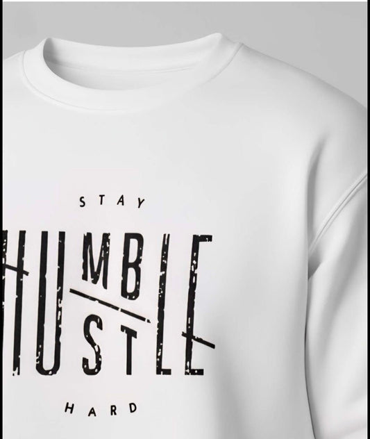 ZONERO Premium white Round Neck Sweatshirt - ZONERO