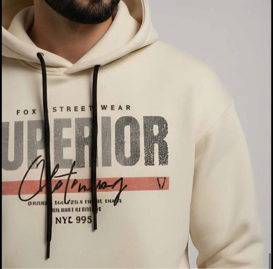 Zonero Superior hoodie for Men and Women | Cream color - ZONERO