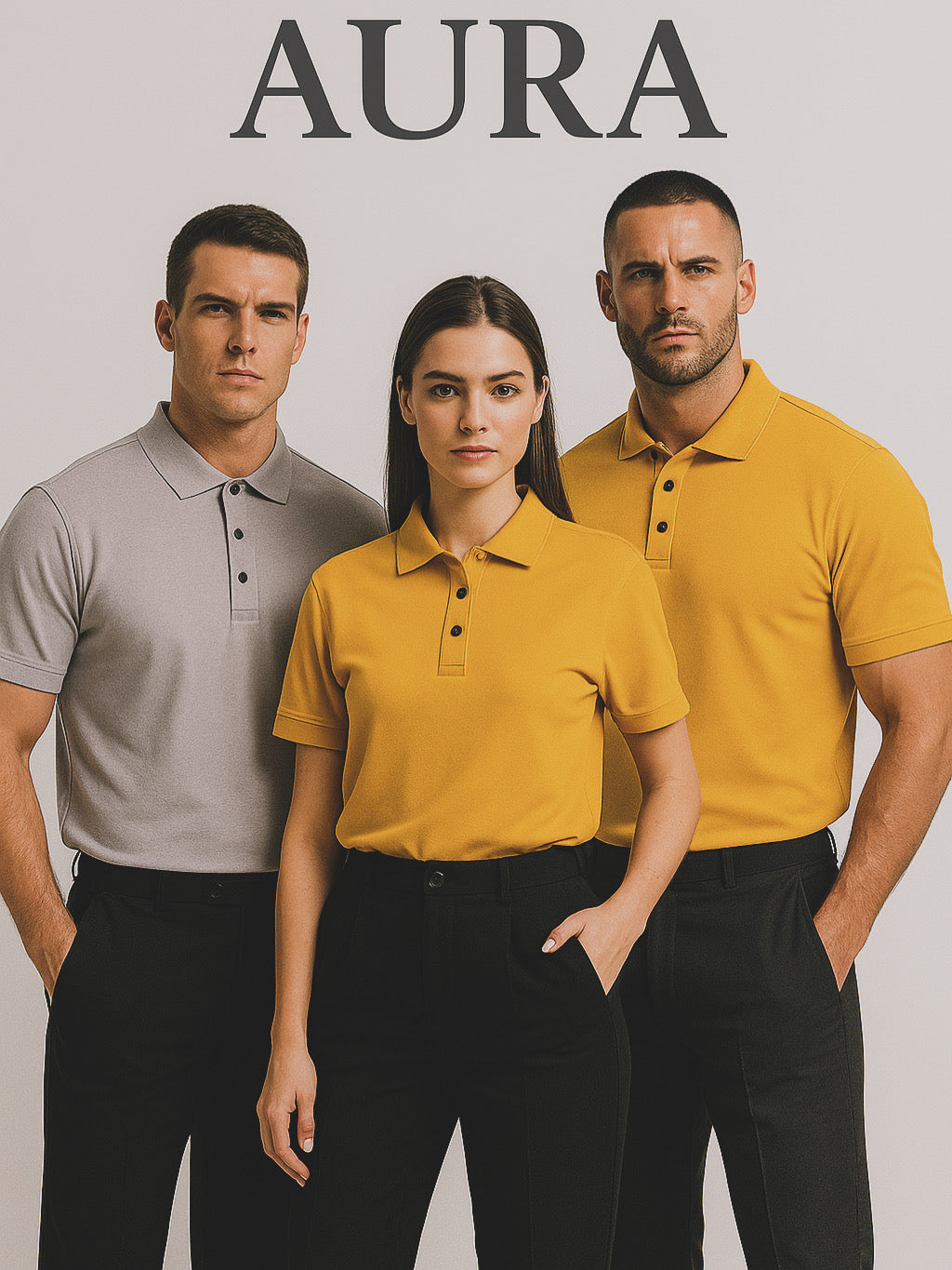 ZONERO Mustard Yellow Polo T-Shirt – Premium Pique Cotton Polo for Men & Women