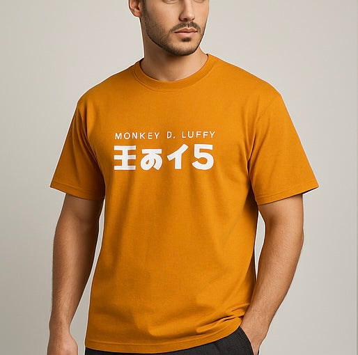 ZONERO Monkey D. Luffy Graphic Tee – Anime Streetwear Oversized T-Shirt