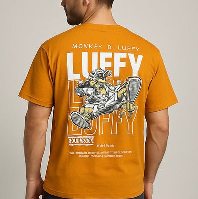 Zonero Oversized Anime T-Shirt Luffy Graphic  | Premium Streetwear Fit