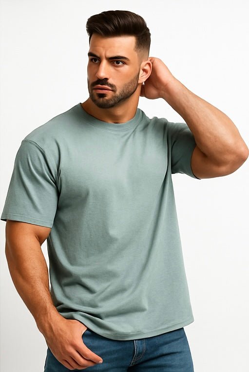 Premium Oversized T-shirt Green - ZONERO