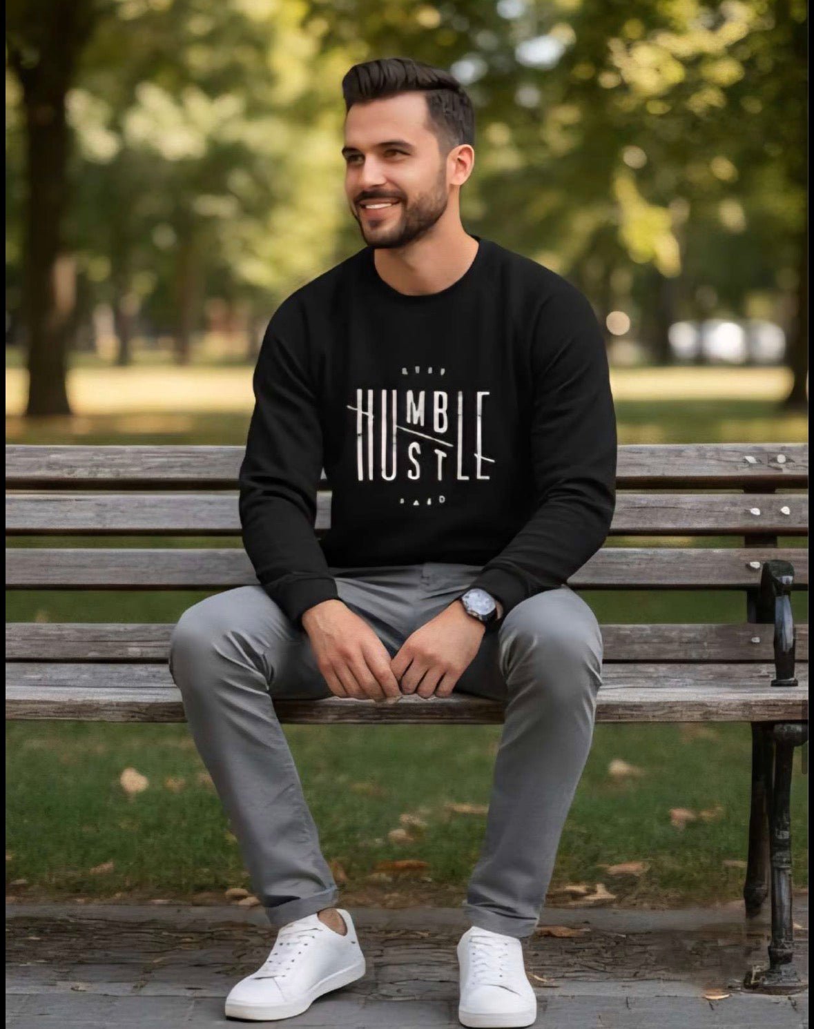 ZONERO Premium Black Round Neck Sweatshirt - ZONERO