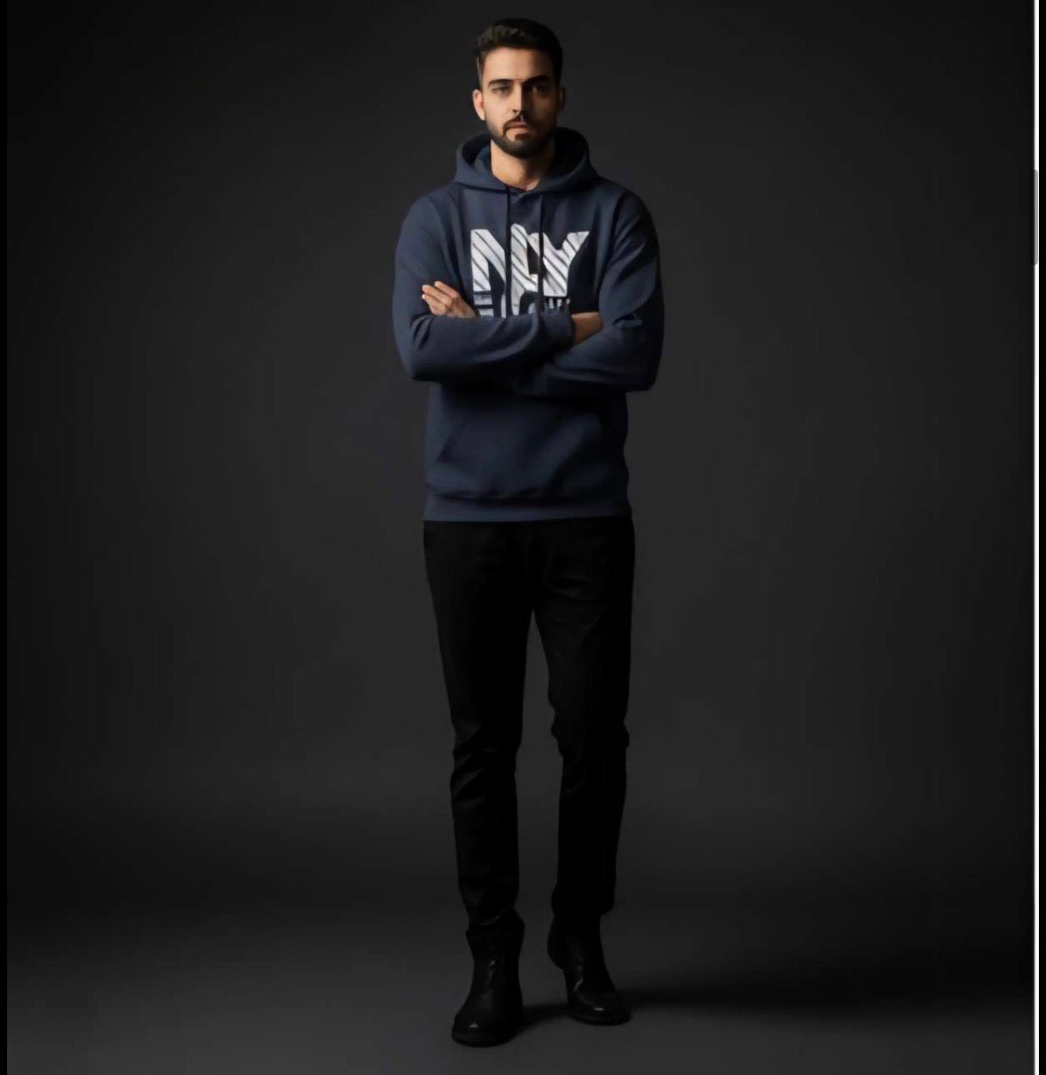 ZONERO Premium Blue Fleece Hoodie – Full Sleeves, Winter Warm - ZONERO