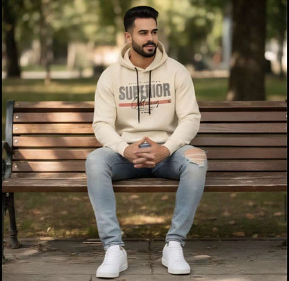 Zonero Superior hoodie for Men and Women | Cream color - ZONERO