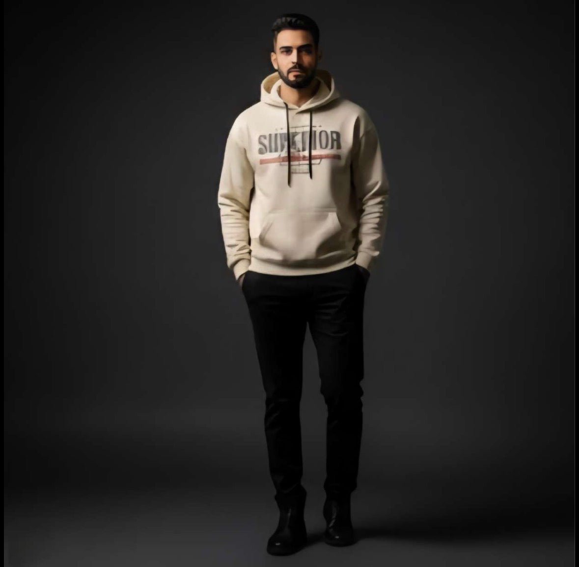 Zonero Superior hoodie for Men and Women | Cream color - ZONERO