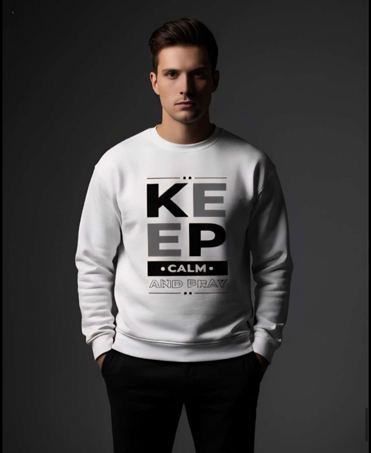 Zonero White Sweatshirt for Men | Winter Pullover Long Sleeves Casual & Stylish - ZONERO